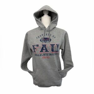 Gray FAU Graphic Hooded Sweatshirt - Size Small
